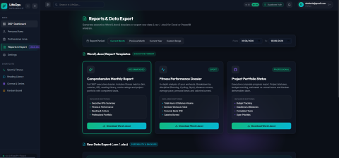 Project LifeOps (Part 4): Executive Word (.docx) Reporting Engine and Multi-Sheet Excel (.xlsx) Export