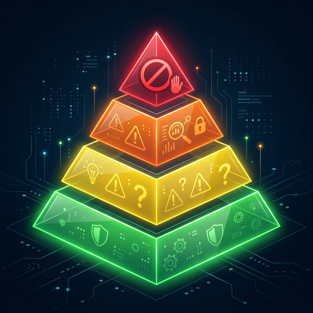 EU AI Act risk classification pyramid