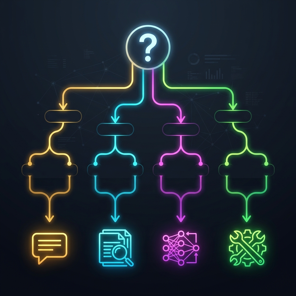 Decision tree: how to choose between the 4 techniques