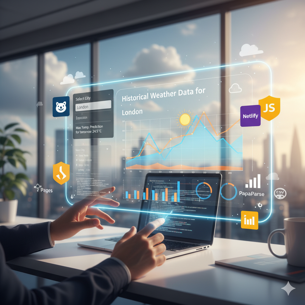 Conceptual image of Weather Service Frontend