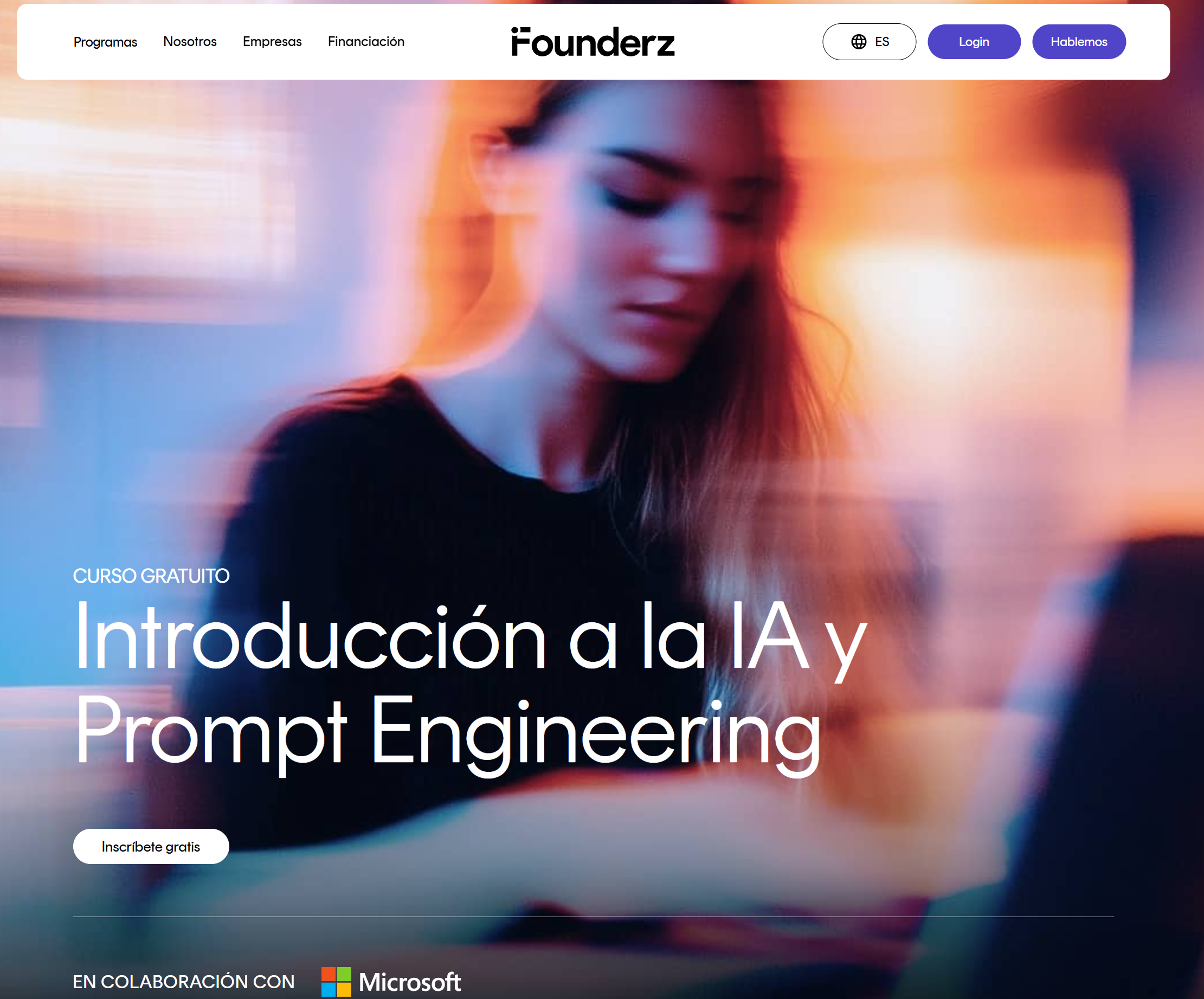 Imagen del curso de Introducción a la IA Founderz