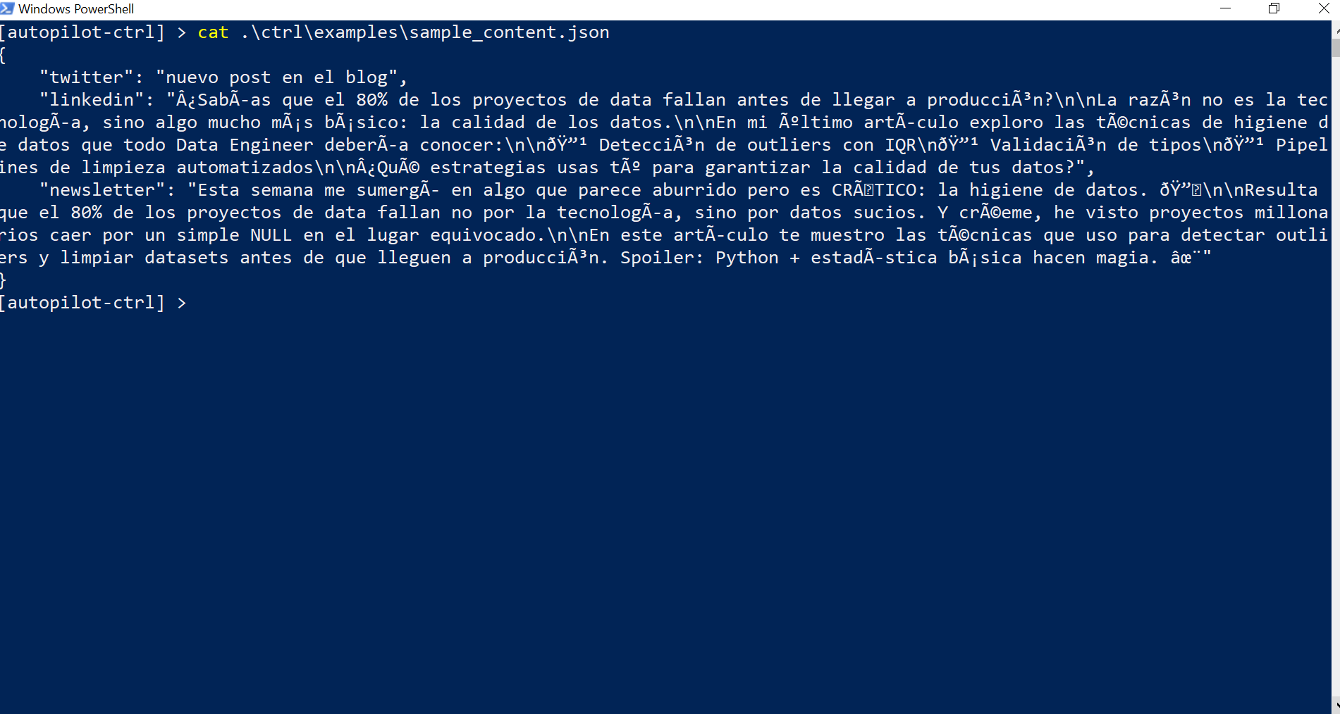 3. Contenido de ejemplo